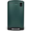 Les Collectors N°701 Pattumiera da cucina a pedale in ACCIAIO INOX, colore VERDE SCURO opaco, 30L