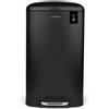 Les Collectors N°867 Pattumiera da cucina a pedale in ACCIAIO INOX, colore NERO opaco, 40L