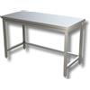 Ristosubito Tavolo da lavoro Acciaio Inox Senza alzatina con telaio/cornice Modello GSR136 Dim. cm L.130 P.60 H.85