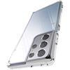Ringke Cover Fusion Compatibile con Samsung Galaxy S21 Ultra, Custodia Antiurto TPU Paraurti - Clear Trasparente
