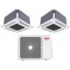 Riello Condizionatore Climatizzatore Riello Dual Split a Cassetta SET AMK P R-32 9000+18000 BTU Con MULTI 355 P