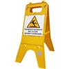 TOOLSHOP ITALIA Cavalletto di segnalazione pavimento bagnato in plastica cm 57x23