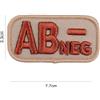 V-STORM PATCH GRUPPO SANGUIGNO AB NEGATIVO IN TESSUTO CON VELCRO TAN