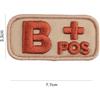 V-STORM PATCH GRUPPO SANGUIGNO B POSITIVO IN TESSUTO CON VELCRO TAN