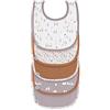 LÄSSIG Set di bavaglini per bambini (5 pezzi) con chiusura a strappo in cotone impermeabile/Value Pack Bib Tiny Farmer Goose