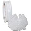 PRÄSENT C.E. Pattberg Präsent Venedig - Nastro con Fiocco Bianco, Larghezza 25 mm, Lunghezza 25 m