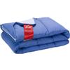 PIKOLIN Piumino Singolo Autunno Inverno 150 x 220 cm Effetto Piuma 300 gr - Piumone Caldo, Morbido, Traspirante e Reversibile - Bicolore Blu