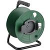 Electraline 94015 Avvolgicavo Avvolgi-Prolunghe Vuoto, Misura 50 Metri, Senza Cavo, Adatto alla Casa/Ufficio/Giardino, Nero/Verde