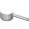 RXXR Maniglia per Rubinetto monocomando con pulsante di colore caldo e freddo compatibile con cartuccia rubinetti da 35 mm (stelo cartuccia 9 x 9 mm) (Argento 01)
