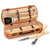 Garden Friend Set barbecue 5 attrezzi - valigetta di vimini - 13 x 26 x 61 cm - Garden Friend (unità vendita 1 pz.)