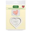 Katy Sue Stampo in silicone a forma di cuore per matrimonio, San Valentino, decorazione di torte, cupcake, zucchero, caramelle e argilla, per uso alimentare