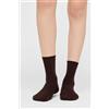 Calzedonia Calzini Corti Senza Elastico In Cotone Marrone