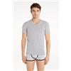 Tezenis T-shirt In Cotone Elasticizzato Uomo Grigio