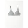 Tezenis Reggiseno Triangolo Leggermente Imbottito Cotone Organico London Donna Grigio