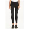 Tezenis Pantaloni Capri In Viscosa Con Spacchetti Donna Nero