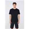 Tezenis T-shirt Basic Uomo In Cotone Uomo Nero