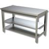 Ristosubito Tavolo da lavoro Acciaio Inox Senza alzatina con 2 ripiani Modello G2R156