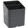 Exacompta - Cod. 67707D - Confezione da 10 Portapenne per scrivania Pen-Cube Office - 2 scomparti di dimensioni ed altezze diverse - Dimensioni (PxLxA): 7,4x7,4x9,3 cm - Grigio topo