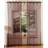 Gardinenbox Tenda a rete con occhielli, tinta unita, trasparente, 2 pezzi, 245 x 140 cm, bordeaux, 203522, poliestere, 245 x 140 cm, 2 pezzi