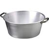 Baldassare Agnelli Pentole Agnelli ALMA20236 Linea Alluminio 3mm Bacinella con 2 Manici, 36 cm, Acciaio, Argento