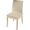 MB HOME BASIC Coppia vestisedia "Leslie", Panna, Taglia Unica
