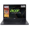 Acer Notebook SSD, portatile pc, Intel N4120, 4 core, Ram 12GB, dual SSD 756GB, display 15.6 FullHD led, 3 USB, wi-fi, hdmi, BT, lan, Win 10 Pro, Libre Office, Pronto all'Uso, Gar. e layout Italia