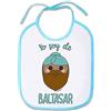 Supermolon 00600 - Bavaglino per bebè, con lacci, blu celeste, unisex