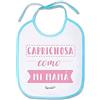 Supermolon 00723 - Caprichosa Como Mi Mamá Bavaglino per bebè, con lacci, blu celeste, unisex
