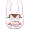 Supermolon 03632 - Siamo le ribelli della Casa Bavaglino Gemelli con Velcro, Rosa Pastello, Unisex