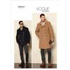 Vogue Patterns Vogue V8940 - Cartamodello per Giaccone e Pantaloni da Uomo, Taglia XX con Misure 50-56, Colore: Bianco [Lingua Inglese]