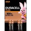 Duracell MN2400, - DU0201 - Tipo AAA - LR03 - Conf. 4 batterie Plus Power Stilo MN 1500