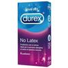 Durex No Latex Profilattico in Lattice Anallergico 6 Pezzi