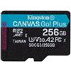 Kingston 256GB Scheda microSDXC Kingston Technology Canvas Go! Plus Classe 10 UHS-I