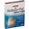 3M MEDICAZIONE MEDIPORE+PAD 5X7,2CM 5PEZZI