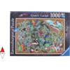 RAVENSBURGER PUZZLE ANIMALI RAVENSBURGER ANIMALI VARI FUGA ESOTICA 1000 PZ