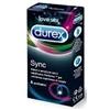 Durex Sync Preservativo Stimolante con Rilievi e Lubrificante 6 Pezzi