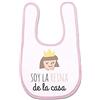 Supermolon 02871 - Bavaglino per bebè, con velcro, rosa pastello, unisex