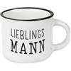 Grafik Werkstatt Grafik-Werkstatt Tazza da caffè vintage, mini tazza in ceramica, 95 ml, Lieblingsmann (Uomo preferito)