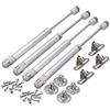 JESSTOLO Pistone a Gas Supporta, JESSTOLO 4pcs Idraulico Molla a Gas Pistone Pneumatico per Raccordi Flap 100N con Viti per Anta da Credenza e Armadietto a Chiusura Delicata, 100 N/10,2 Kilogram