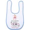 Supermolon 02697 - Bavaglino per bebè, con velcro, blu celeste, unisex