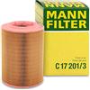 Mann Filter MANN-FILTER, C 17 201/3 Filtro aria