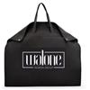 Porta abiti in tnt nero personalizzato 1 colore area predefinita cm 60 x 110 25 pezzi