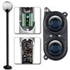 BARRIERA PERIMETRALE POLITEC PARVIS COLONNA 4 RAGGI 2 INCROCIATI 2TX + 2RX ALTEZZA 1,60 METRI PARVIS DUAL 416