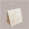 CARTOPLAST 50 Pz Borsa in Carta Riciclata Natura Bio per Asporto 32+20H30