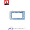 Ave 44A04 Supporto con viti S44, per scatole rettangolari, 4 Mod.