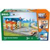 BRIO World - Stazione di Assistenza Ferroviaria, Smart Tech Sound, Accessorio Pista Trenino, Set Costruzioni in Legno, Compatibile con Tutti i Prodotti BRIO, Giocattolo per Bambini 3+ Anni