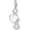 Thomas Sabo Damen Armband Schwarz Little Secret Unendlichkeitszeichen Infinity 925 Sterling Silber LS003-401-11-L20v