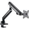 ICY BOX Supporto per monitor fino a 1 monitor fino a 32 pollici (fino a 8 kg, VESA 75 x 75/100 x 100), supporto per monitor in acciaio, girevole e inclinabile, fissaggio su piano tavolo/bordo del