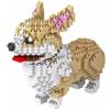 Atomic Building Kit Di Costruzione Con Mini Blocchi. Figura Di Mascotte Da Assemblare. Per Collezionisti Adulti E Bambini. Cane Welsh Corgi Pembroke