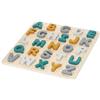 Kindsgut puzzle alfabeto ABC in legno dai colori tenui, materiali ecologici, privi di sostanze nocive, Caspar, verde e arancione